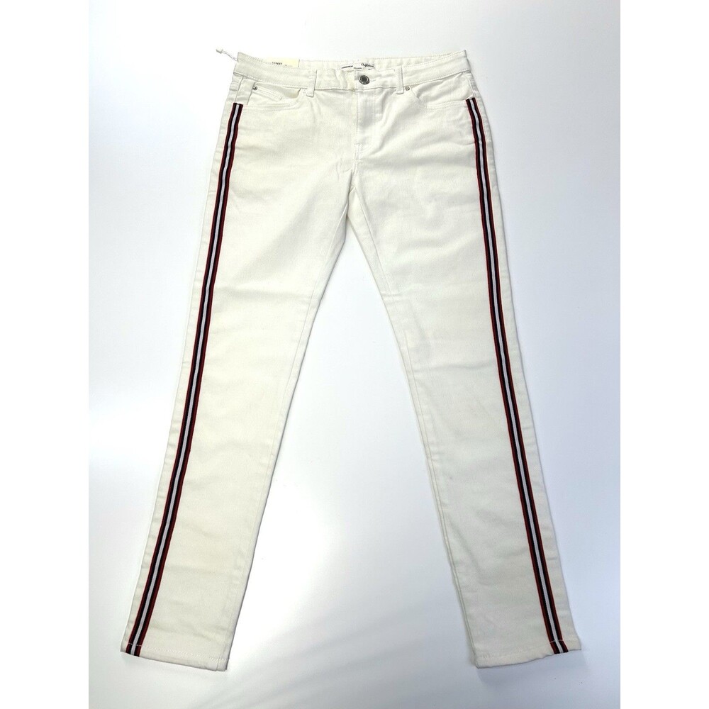 Outfitters Denimwear 30 X 28 White With Red Navy Accents
